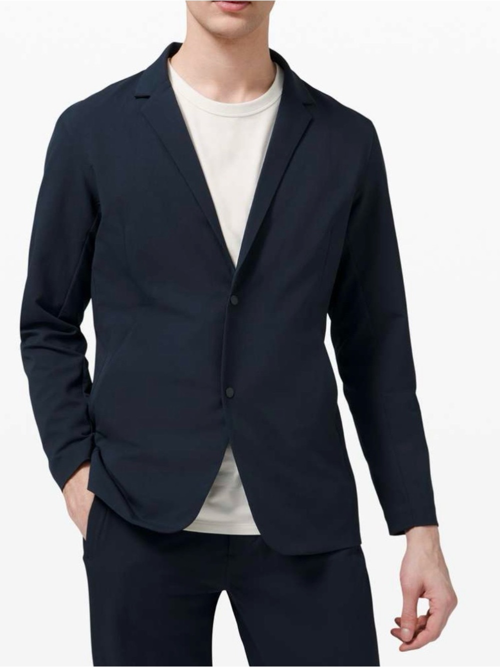 Lululemon Men's New Venture Blazer Snap Button Water-Repel ~Classic Navy ~Sz M